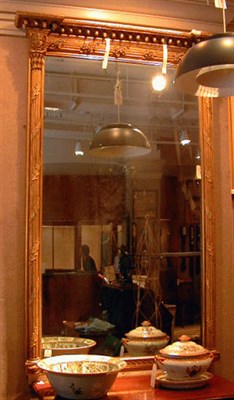 Lot 383 - Classical Gilt-Wood Pier Mirror Mid 19th...