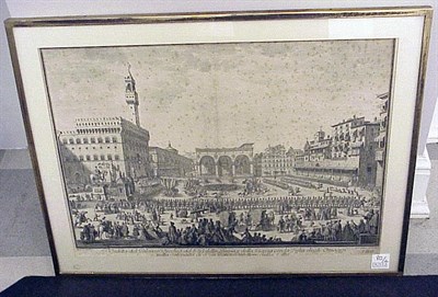 Lot 80 - After Joseph Zocchi VEDUTA DEL PALAZZO VECCHIO....