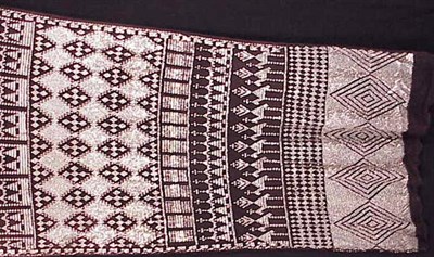 Lot 1145 - Black Egyptian Shawl 1920s With allover...