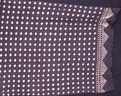 Lot 1146 - Black and Gilt Diamond Pattern Egyptian Shawl...