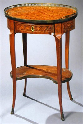 Lot 105 - Transitional Louis XV/XVI Kingwood Marquetry...
