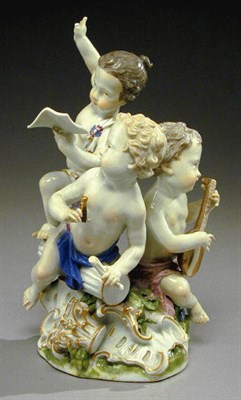 Lot 70 - Meissen Porcelain Figure Group Third quarter...