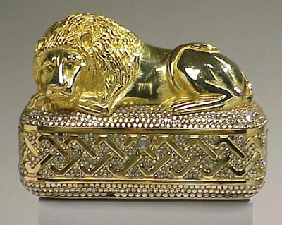 Lot 1093 - Judith Leiber Recumbent Lion Minaudiere 1960s...
