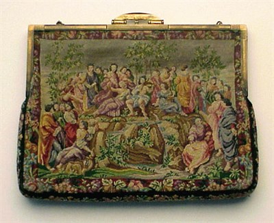 Lot 1067 - Tiffany Petit Point Evening Bag 1930s With...