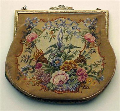 Lot 1068 - Turtle Dove Petit Point Evening Bag Austrian,...