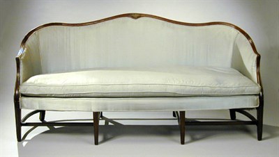Lot 468 - George III Mahogany Settee Late 18th century...