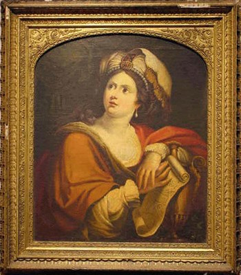 Lot 196 - After Domenichino THE PERSIAN SYBIL Oil on...