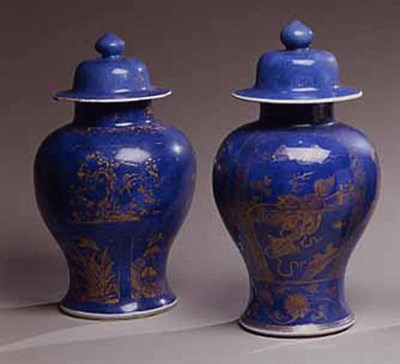 Lot 102 - Companion Pair of Chinese Gilt Decorated...