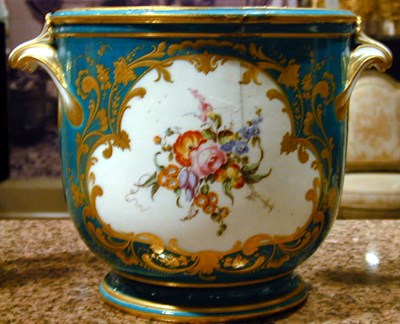 Lot 134 - Sevres Porcelain Cachepot Late 18th century Of...
