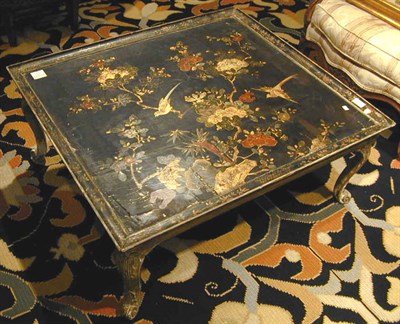Lot 12 - Louis XV Style Gilt-Wood and Lacquer Low Table...