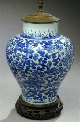 Lot 113 - Chinese Blue and White Porcelain Vase 18th...