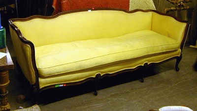 Lot 26 - Louis XV Style Stained Fruitwood Canape The...