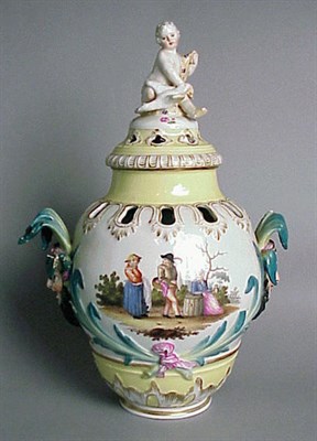 Lot 44 - KPM Porcelain Covered Vase Late 19th/early...