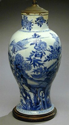 Lot 112 - Chinese Blue and White Porcelain Vase 18th...