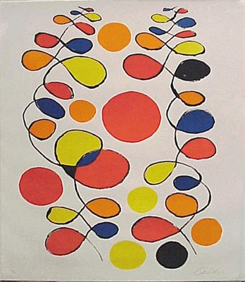 Lot 46 - Alexander Calder COPEAUX DES SPIRALES Color...