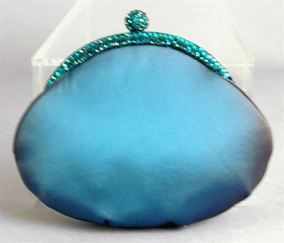 Lot 1100 - Judith Leiber Emerald Green Satin Evening...