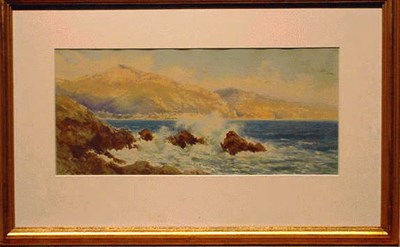 Lot 33 - French School 19th/20th Century CRASHING WAVES...