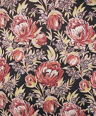 Lot 1200 - Art Deco Printed Cotton Curtains American,...