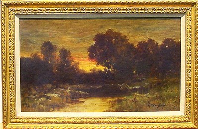 Lot 8 - Rollin Bintoni American, 19th century BARBIZON...
