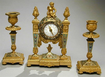 Lot 536 - Louis XVI Style Gilt-Bronze and Champleve...