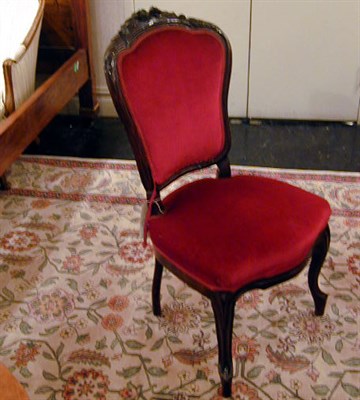 Lot 651 - Pair of Victorian Rosewood Side Chairs