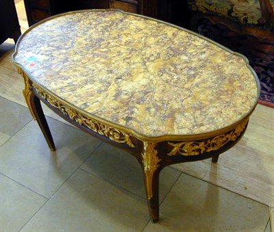 Lot 271 - Louis XVI Style Marble Top Mahogany...