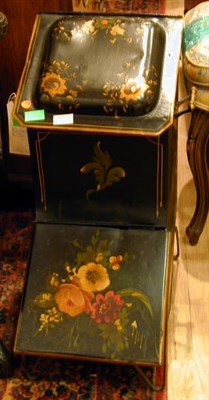 Lot 453 - Victorian Tole Painted Coal Hod