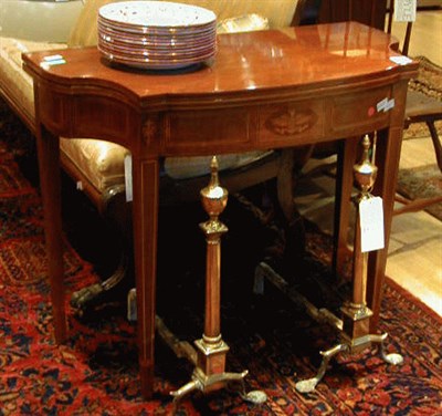 Lot 378 - Federal Style Inlaid Mahogany Fold Over Games...