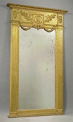 Lot 586 - Continental Neoclassical Gilt-Wood Mirror...