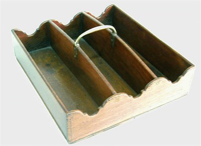 Lot 344 - George III Mahogany Cutlery Tray Late...