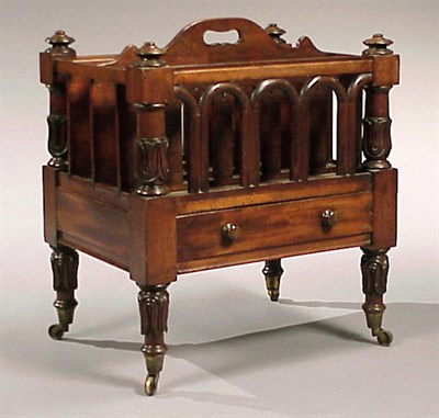 Lot 496 - Early Victorian Mahogany Canterbury Mid 19th...