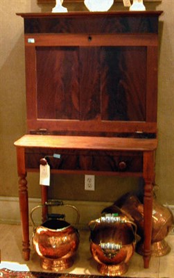 Lot 393 - Classical Mahogany Fall Front Desk The molded...