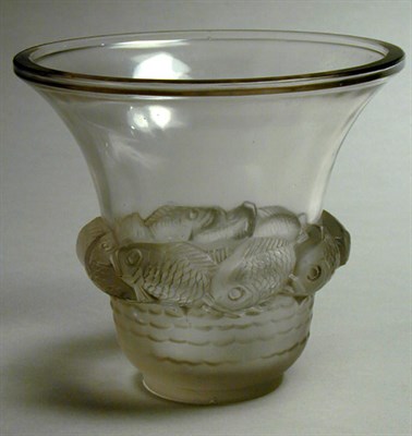 Lot 309 - Lalique Piriac Molded Glass Vase Designed 1930...