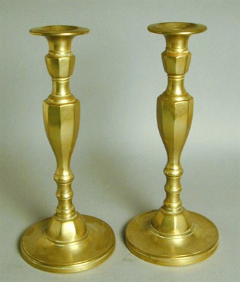 Lot 217 - Group of Brass Candlesticks Approximately...