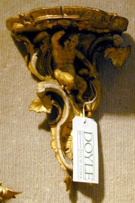 Lot 290 - Pair of Continental Rococo Style Gilt-Wood...