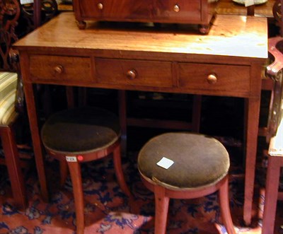 Lot 473 - George III Style Mahogany Work Table