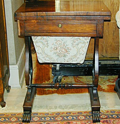 Lot 183 - William IV Rosewood Work Table