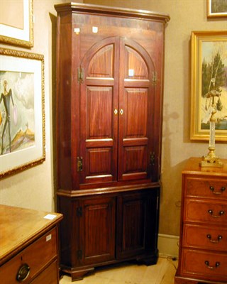 Lot 217 - George III Mahogany Corner Cabinet