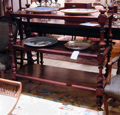 Lot 309 - William IV Mahogany Three Tier Server