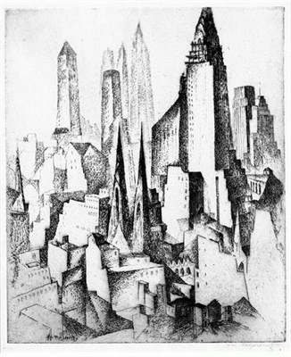 Lot 143 - William Meyerowitz MODERN NEW YORK Etching,...