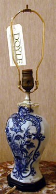 Lot 28 - Pair of Dutch Delft Lamps 18th Century Each of...