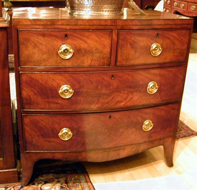 Lot 397 - George III Mahogany Chest of Drawers Late...
