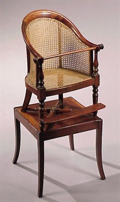 Lot 451 - Regency Mahogany Child's Chair Early 19th...
