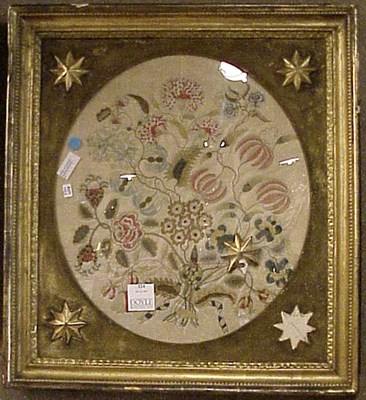 Lot 324 - English Needlework Picture Early 19th century...