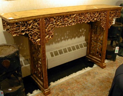 Lot 666 - Chinese Gilt-Wood Altar Table