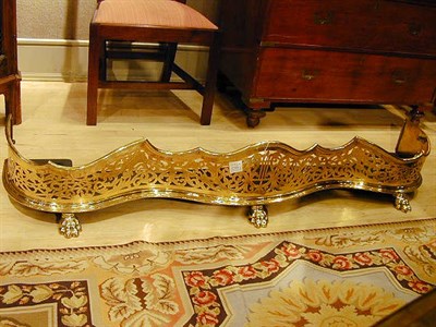 Lot 275A - Regency Style Brass Fire Fender