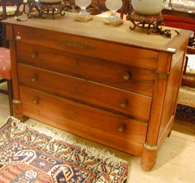 Lot 489 - Empire Style Mahogany Commode