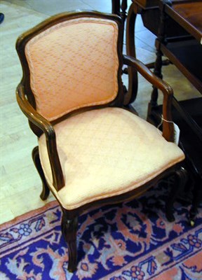 Lot 525 - Louis XV Style Upholstered Walnut Diminutive...