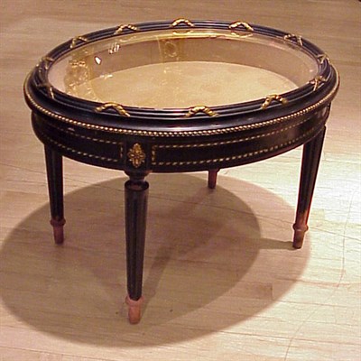Lot 234 - Louis XVI Style Painted Table Vitrine