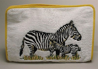 Lot 1006 - Hermes Terrycloth Zebra Beach Bag Mid 1980s...